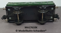 Märklin 17610K Spur 0, Blech, Offener Güterwagen bel.m.Kohle, grün, DR, Länge 165 mm