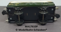 Märklin 17610P Spur 0, Blech, Offener Güterwagen mit Plane, grün, DR, Länge 165 mm