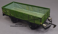 Märklin 1761K0 Spur 0, Blech Offener Güterwagen,autom.Kupplung, grün, Länge 165 mm