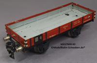 Märklin 1764 Spur 0, Niederbordwagen ohne Ladung, ab ca. 1932