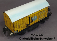Märklin 1792 Spur 0, Blech, Gedeckter Güter-/Bananenwagen, FYFFES, hochgesetztes Brhs.,185 mm, Schiebetüren