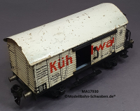 Märklin 17930 Spur 0, Blech Kühlwagen m.BrH, Schiebetüren, weiss, 185 mm