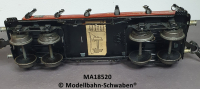 Märklin 1852 Spur 0, Blech Rungenwagen, Brhs., 4-Achs, rotbraun, 245 mm, Rungen mit Spannringen