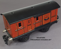 Märklin 18750 Spur 0, Blech Gepäckwagen, Schiebetüren, Rotbraun, 165 mm