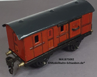 Märklin 18750 Spur 0, Blech Gepäckwagen, Schiebetüren, Rotbraun, 165 mm