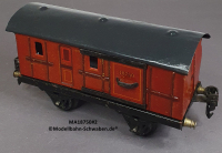 Märklin 18750 Spur 0, Blech Gepäckwagen, Schiebetüren, Rotbraun, 165 mm