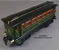Märklin 18860 Spur 0, Blech Personenwagen 2./3. Kl. 4-achsig, grün