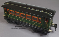 Märklin 18860 Spur 0, Blech Personenwagen 2./3. Kl. 4-achsig, grün