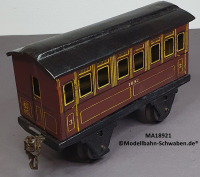 Märklin 18921 Spur 1, Personenwagen, J.E.V., 3.Kl., rotbraun, um ca. 1920
