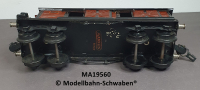 Märklin 1956 Spur 0, Blech Gedeckter Güterwagen, hochgesetztes Brhs., 4-Achs, rotbraun, 215 mm, Schiebetüren