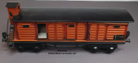 Märklin 19561 Spur 1, Gedeckter Güterwagen, mit Bremserhaus, Schiebetüren, Angeltüren, rotbraun, 320 mm