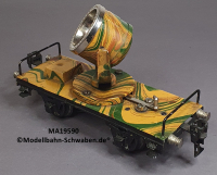 Märklin 19590 Spur 0, Scheinwerferwagen m.Scheinwerfer, Schutzfarblackierung, 165 mm