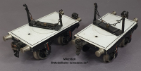 Märklin 1961 Spur 0, Paar Langholz-/ Drehschemelwagen ohne Ladung, ab ca. 1931
