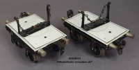 Märklin 1961 Spur 0, Paar Langholz-/ Drehschemelwagen ohne Ladung, ab ca. 1931
