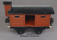 Märklin 19670 Spur 0, Blech Gedeckter Güterwagen, BrHs. eine Türöffnung, 130 mm