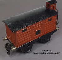 Märklin 19670 Spur 0, Blech Gedeckter Güterwagen, BrHs. eine Türöffnung, 130 mm