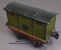 Märklin 19691 Spur 1, Viehwagen, eine Türöffnung, ohne Aufschrift, grün, 150 mm