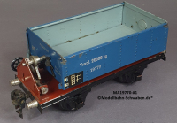 Märklin 19770 Spur 0, Blech Kippwagen, ab ca.1934, blau, 165 mm
