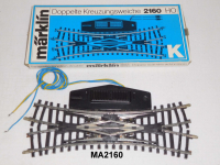Märklin 2160 K-Gleis DKW Doppelte Kreuzungsweiche, elektrisch