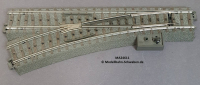 Märklin 24611 C-Gleis Weiche, Hand, links, Länge 188,3 mm. R2 = 437,5 mm / 24,3°