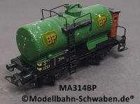 Märklin 314BP H0 Kesselwagen, BP, BN 314, Bremserhaus, Guss, Bz ca. ab 1949