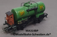 Märklin 314BP H0 Kesselwagen, BP, BN 314, Bremserhaus, Guss, Bz ca. ab 1949