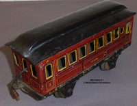 Märklin 31884 Spur 0, Blech Personenwagen 3. Klasse, braun, Innenbeleuchtung, Bauzeit vor 1929