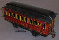 Märklin 31884 Spur 0, Blech Personenwagen 3. Klasse, braun, Innenbeleuchtung, Bauzeit vor 1929