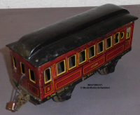 Märklin 31884 Spur 0, Blech Personenwagen 3. Klasse, braun, Innenbeleuchtung, Bauzeit vor 1929