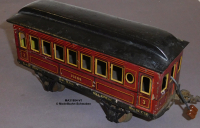 Märklin 31884 Spur 0, Blech Personenwagen 3. Klasse, braun, Innenbeleuchtung, Bauzeit vor 1929