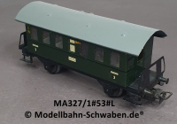 Märklin 327/1 H0 Personenwagen Donnerbüchse, 3.Kl., Blech, BN 327/1, Bz ab 1953