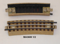 Märklin 3600A1/2 H0 M-Gleis gebogen D=760