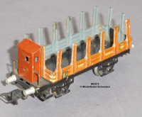 Märklin 372 Spur H0, Blech Rungenwagen m. Bremserhaus, Bauzeit ab 1935