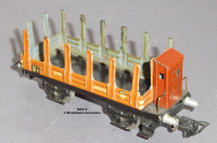 Märklin 372 Spur H0, Blech Rungenwagen m. Bremserhaus, Bauzeit ab 1935