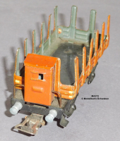 Märklin 372 Spur H0, Blech Rungenwagen m. Bremserhaus, Bauzeit ab 1935