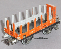 Märklin 372 Spur H0, Blech Rungenwagen m. Bremserhaus, Bauzeit ab 1947