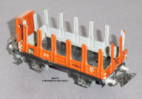 Märklin 372 Spur H0, Blech Rungenwagen m. Bremserhaus, Bauzeit ab 1947