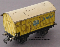 Märklin 382 H0 Blech Bananenwagen Jameica, Bauzeit 1946-1949