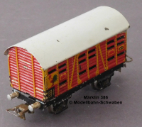 Märklin 386 H0 Blech Kleintier- / Güterwagen, Bauzeit 1940-1945