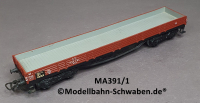 Märklin 391/1 H0 Niederbordwagen BN 496 391, DB