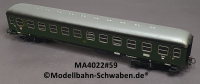 Märklin 4022 H0 D-Zug-Wagen, Blech, 2.Kl. BN 182035 Stg, DB, Bz.1959