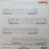 Märklin 43237 H0 Schnellzugwagen-Set Rheingold, DB, OVP