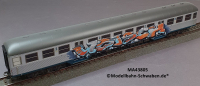 Märklin 43805 H0 Nahverkehrswagen Silberling, 2.Kl. m. Graffiti, Beleuchtung, DB, OVP