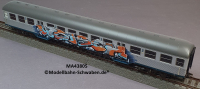 Märklin 43805 H0 Nahverkehrswagen Silberling, 2.Kl. m. Graffiti, Beleuchtung, DB, OVP