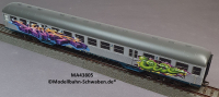 Märklin 43805 H0 Nahverkehrswagen Silberling, 2.Kl. m. Graffiti, Beleuchtung, DB, OVP