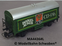 Märklin 4436 H0 Bierwagen Dinkelacker CD-Pils, Ichqrs, BN 082 0 684-7, DB