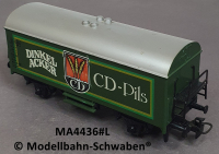 Märklin 4436 H0 Bierwagen Dinkelacker CD-Pils, Ichqrs, BN 082 0 684-7, DB
