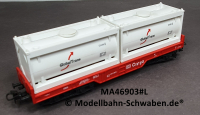 Märklin 44506 H0 Containertragwagen, Global Trans, BN 455 6 087-3, DB