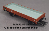 Märklin 4503 H0 Niederbordwagen X05, DB 464 637 und Stirnseite 305, Bz ab 1951