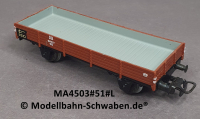Märklin 4503 H0 Niederbordwagen X05, DB 464 637 und Stirnseite 305, Bz ab 1951